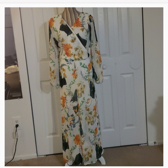 flowing floral maxi dress